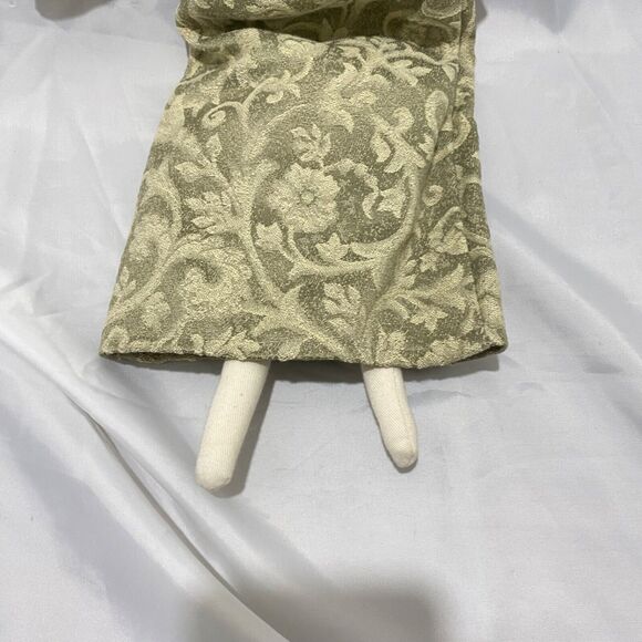 Vintage Woof & Poof 2000 Angel Green Tapestry Brocade Dress 18 In With Paper Tag - Picture 5 of 10